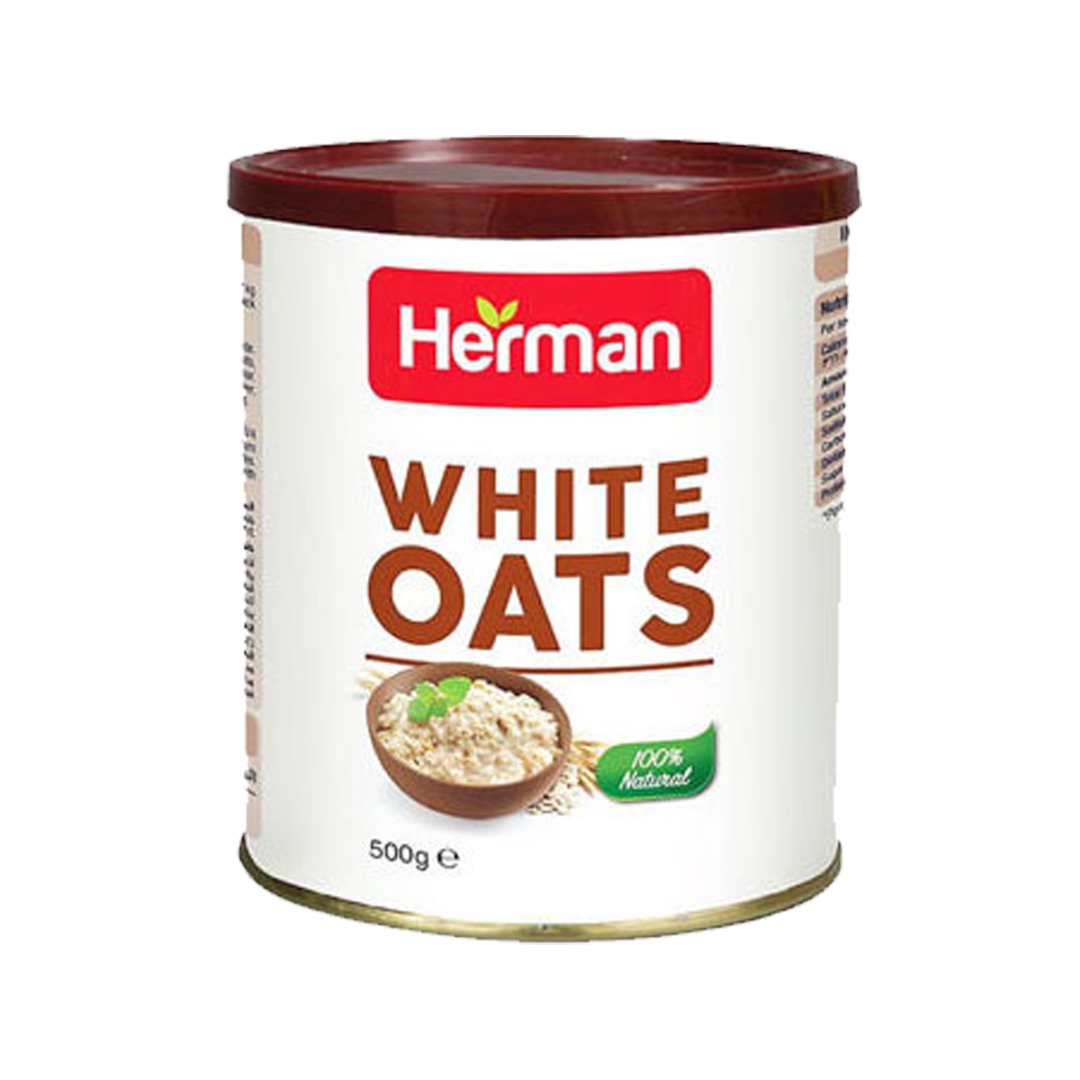 HERMANS WHITE OATS 500GM